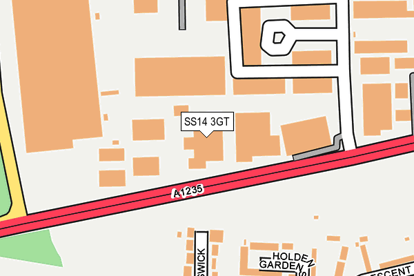 SS14 3GT map - OS OpenMap – Local (Ordnance Survey)