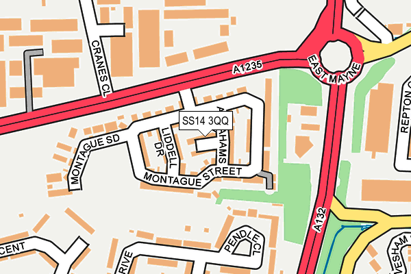 SS14 3QQ map - OS OpenMap – Local (Ordnance Survey)