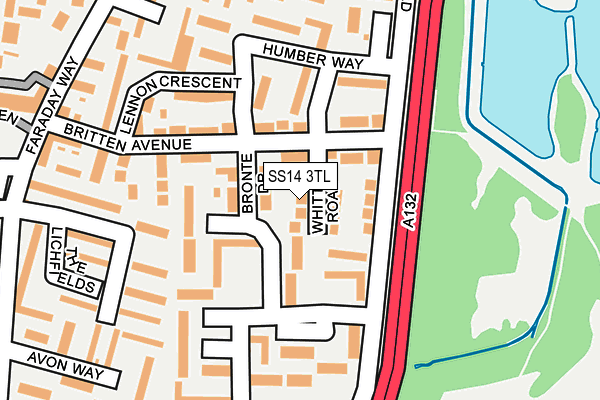 SS14 3TL map - OS OpenMap – Local (Ordnance Survey)