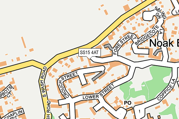 SS15 4AT map - OS OpenMap – Local (Ordnance Survey)