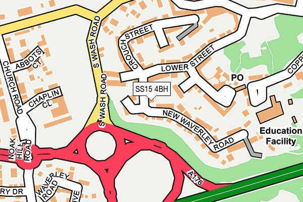 SS15 4BH map - OS OpenMap – Local (Ordnance Survey)