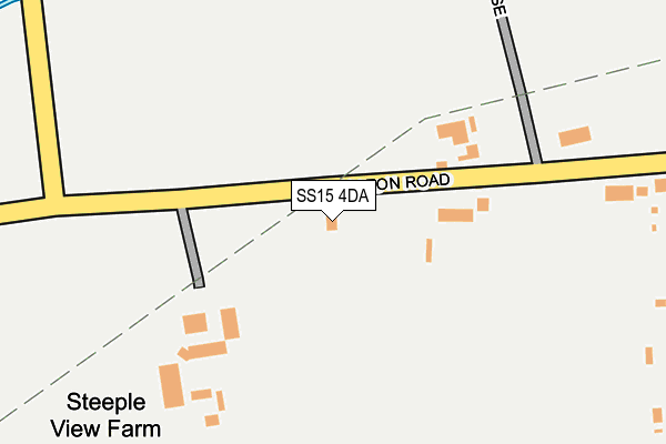 SS15 4DA map - OS OpenMap – Local (Ordnance Survey)