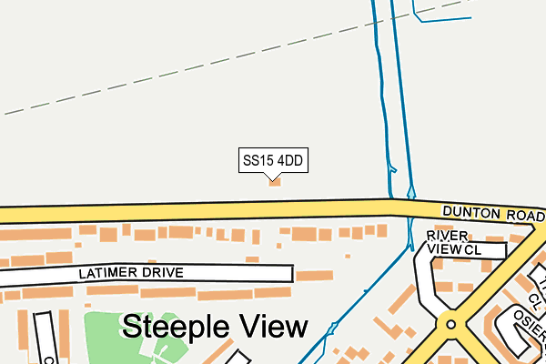 SS15 4DD map - OS OpenMap – Local (Ordnance Survey)