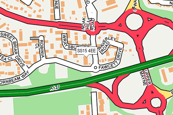 SS15 4EE map - OS OpenMap – Local (Ordnance Survey)
