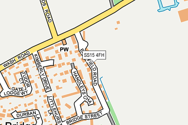 SS15 4FH map - OS OpenMap – Local (Ordnance Survey)