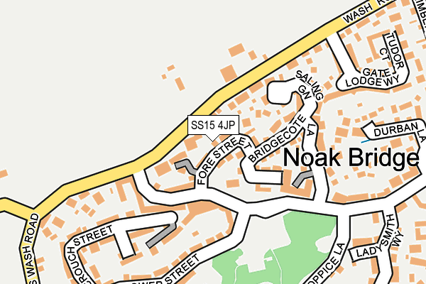 SS15 4JP map - OS OpenMap – Local (Ordnance Survey)