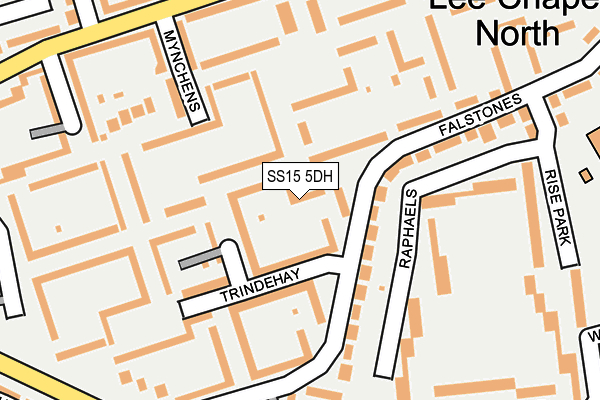 SS15 5DH map - OS OpenMap – Local (Ordnance Survey)