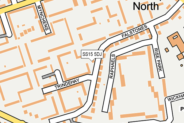 SS15 5DJ map - OS OpenMap – Local (Ordnance Survey)