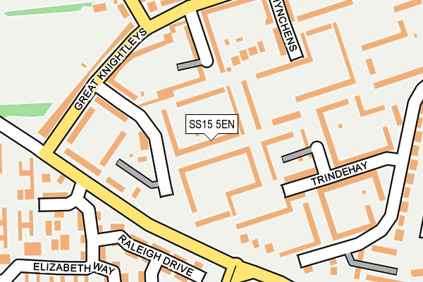 SS15 5EN map - OS OpenMap – Local (Ordnance Survey)