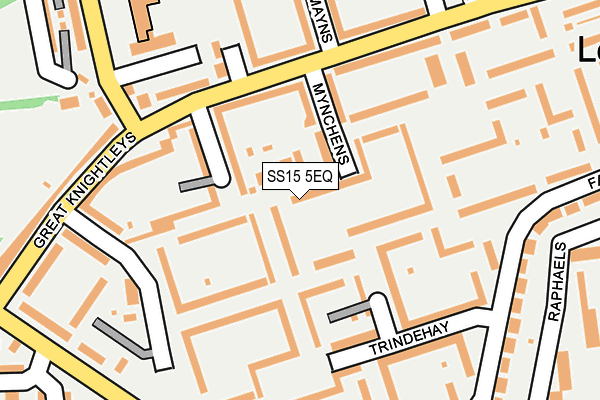 SS15 5EQ map - OS OpenMap – Local (Ordnance Survey)