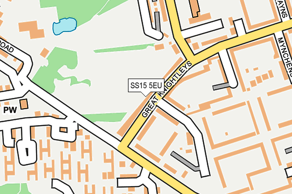 SS15 5EU map - OS OpenMap – Local (Ordnance Survey)