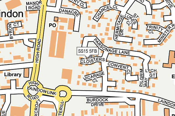 SS15 5FB map - OS OpenMap – Local (Ordnance Survey)