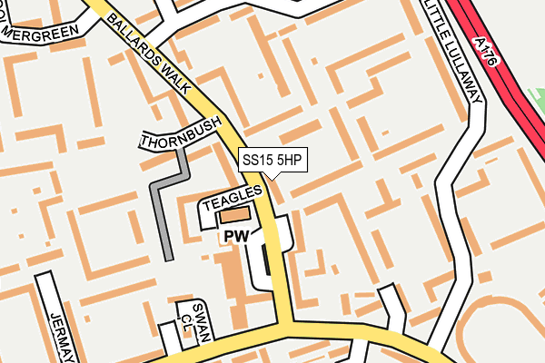 SS15 5HP map - OS OpenMap – Local (Ordnance Survey)