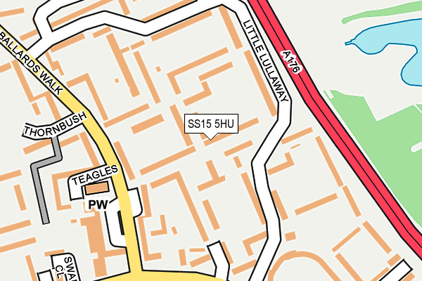 SS15 5HU map - OS OpenMap – Local (Ordnance Survey)