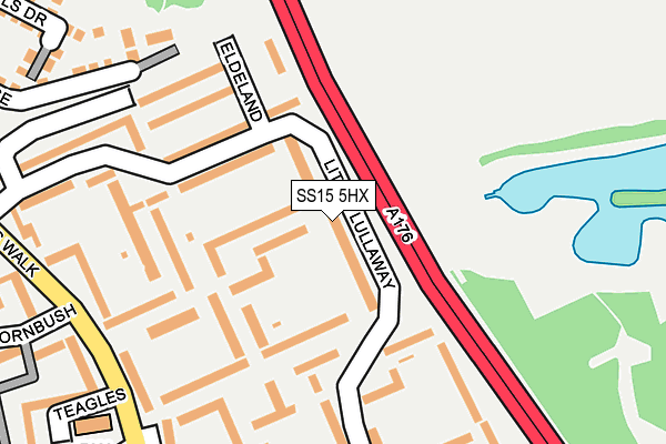 SS15 5HX map - OS OpenMap – Local (Ordnance Survey)