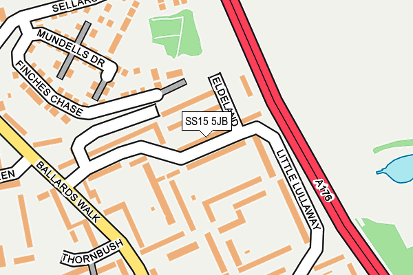 SS15 5JB map - OS OpenMap – Local (Ordnance Survey)