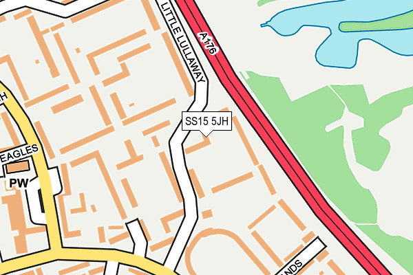 SS15 5JH map - OS OpenMap – Local (Ordnance Survey)
