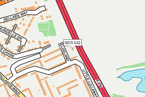 SS15 5JQ map - OS OpenMap – Local (Ordnance Survey)