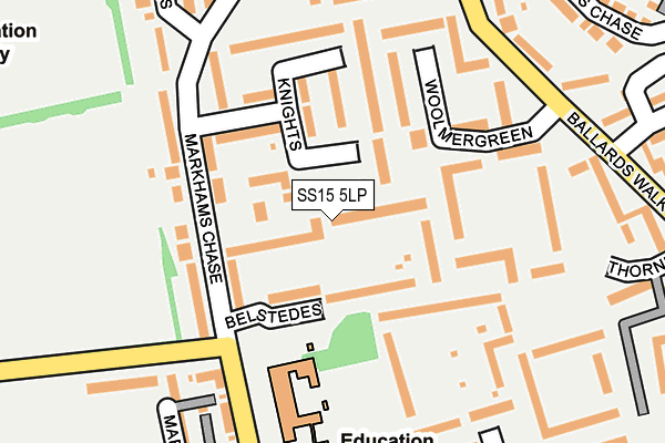 SS15 5LP map - OS OpenMap – Local (Ordnance Survey)