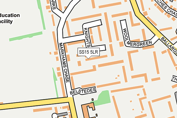 SS15 5LR map - OS OpenMap – Local (Ordnance Survey)