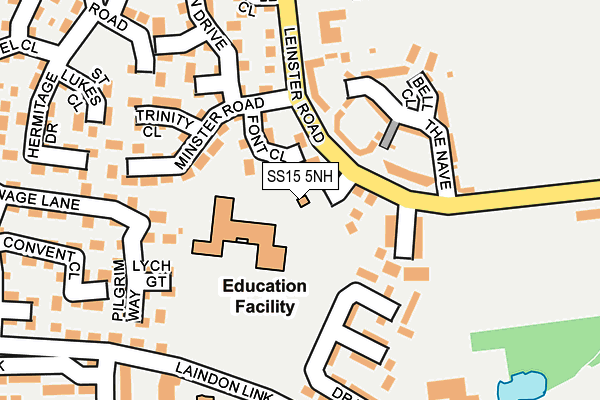 SS15 5NH map - OS OpenMap – Local (Ordnance Survey)