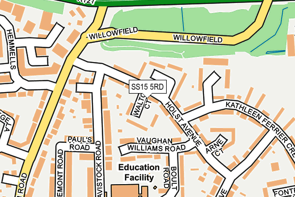 SS15 5RD map - OS OpenMap – Local (Ordnance Survey)