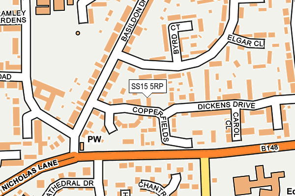 SS15 5RP map - OS OpenMap – Local (Ordnance Survey)