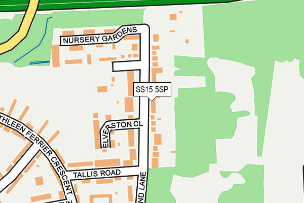 SS15 5SP map - OS OpenMap – Local (Ordnance Survey)