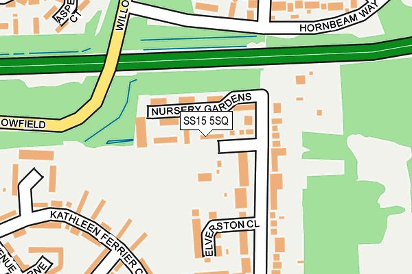 SS15 5SQ map - OS OpenMap – Local (Ordnance Survey)