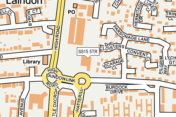 SS15 5TR map - OS OpenMap – Local (Ordnance Survey)