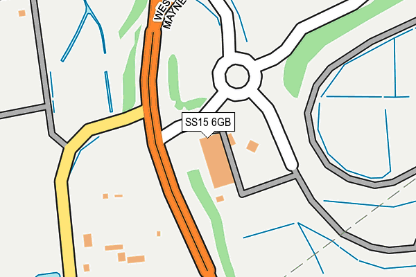 SS15 6GB map - OS OpenMap – Local (Ordnance Survey)