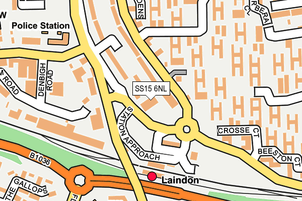 SS15 6NL map - OS OpenMap – Local (Ordnance Survey)