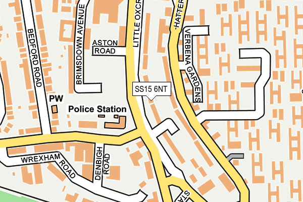 SS15 6NT map - OS OpenMap – Local (Ordnance Survey)