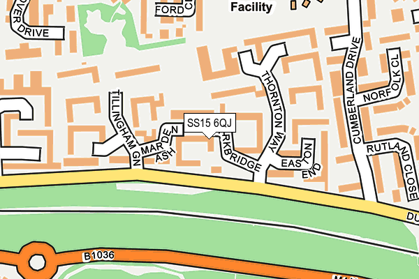 SS15 6QJ map - OS OpenMap – Local (Ordnance Survey)