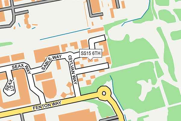 SS15 6TH map - OS OpenMap – Local (Ordnance Survey)
