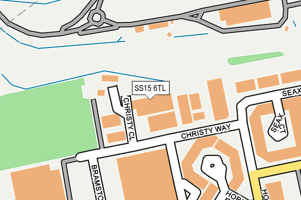 SS15 6TL map - OS OpenMap – Local (Ordnance Survey)