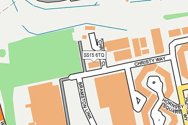 SS15 6TQ map - OS OpenMap – Local (Ordnance Survey)