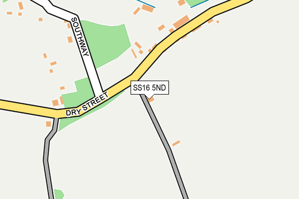 SS16 5ND map - OS OpenMap – Local (Ordnance Survey)