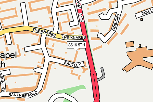 SS16 5TH map - OS OpenMap – Local (Ordnance Survey)