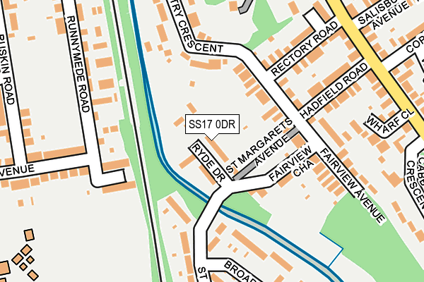 SS17 0DR map - OS OpenMap – Local (Ordnance Survey)
