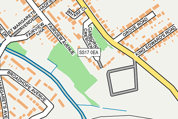 SS17 0EA map - OS OpenMap – Local (Ordnance Survey)