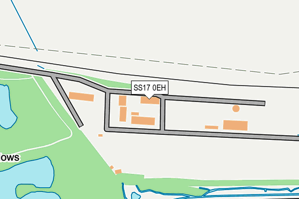 SS17 0EH map - OS OpenMap – Local (Ordnance Survey)