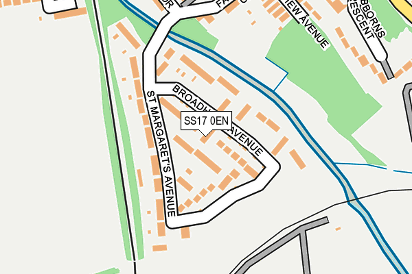 SS17 0EN map - OS OpenMap – Local (Ordnance Survey)