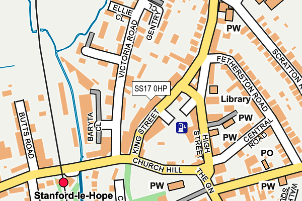 SS17 0HP map - OS OpenMap – Local (Ordnance Survey)