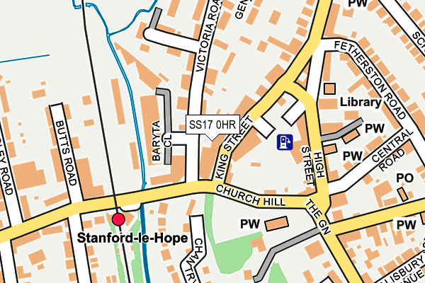SS17 0HR map - OS OpenMap – Local (Ordnance Survey)