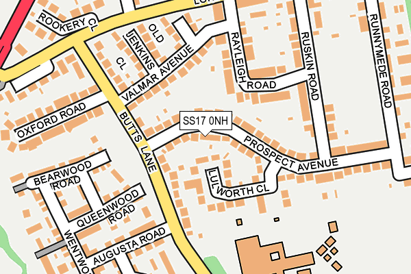 SS17 0NH map - OS OpenMap – Local (Ordnance Survey)
