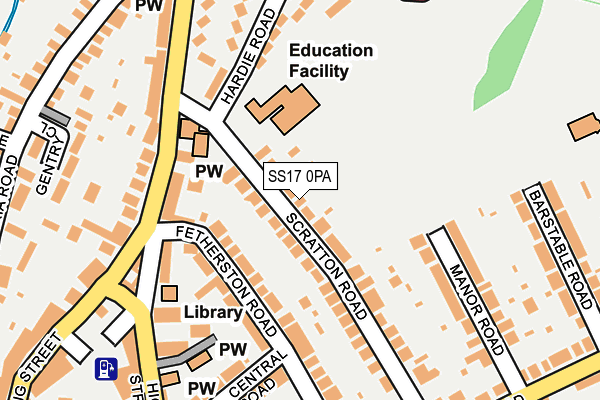 SS17 0PA map - OS OpenMap – Local (Ordnance Survey)