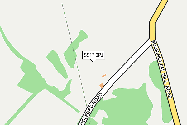 SS17 0PJ map - OS OpenMap – Local (Ordnance Survey)