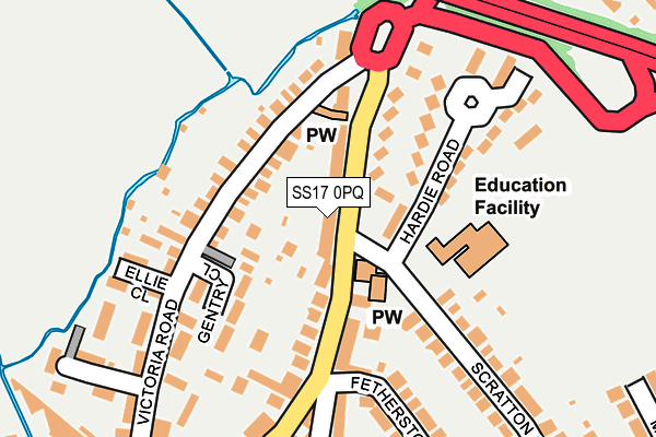 Map of PEWEES LTD at local scale
