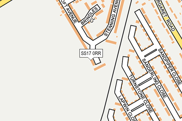 SS17 0RR map - OS OpenMap – Local (Ordnance Survey)